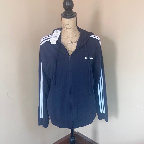 adidas Other - Adidas unisex dark blue  zip hoodie